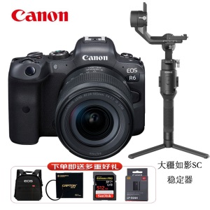 佳能（Canon）EOS R6 (24-105STM镜头) 全画幅数码 微单相机/套机 4K视频