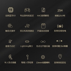 【华强北二代顶配】Air真无线蓝牙耳机音乐降噪耳塞适用于苹果13 12 11华为安卓vivo小米手机 二代原配1:1【全功能顶配】 自动弹窗、入耳检测、触控切歌、无线充电、5小时续航