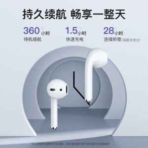 【华强北二代顶配】Air真无线蓝牙耳机音乐降噪耳塞适用于苹果13 12 11华为安卓vivo小米手机 二代原配1:1【全功能顶配】 自动弹窗、入耳检测、触控切歌、无线充电、5小时续航